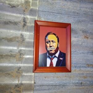 Alex Jones Infowars Framed Pop Art By Neon Nicho